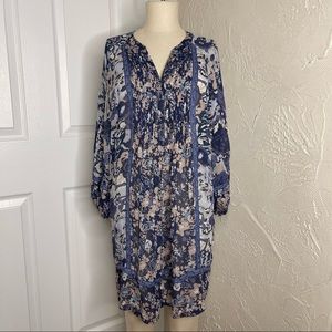 ❗️ OFFERS WELCOME ❗️ Joie Border Floral Alanna Dress in Endive | small